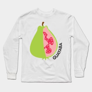 Guava Fruit Puerto Rico Caribbean Tropical Latino Food Long Sleeve T-Shirt